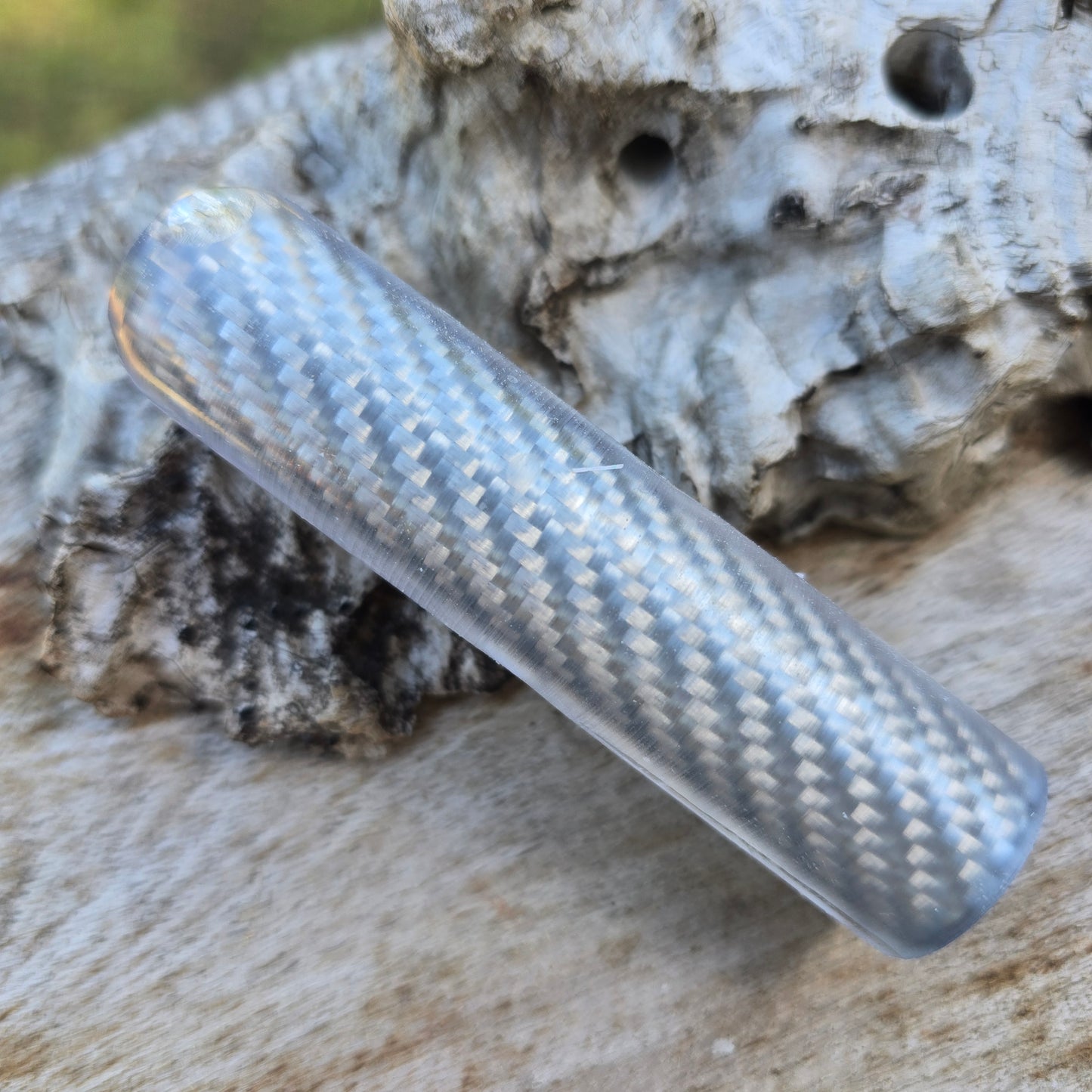 15/09/25 Live Turning - Silver Carbon Fiber Magnetic Rollerball