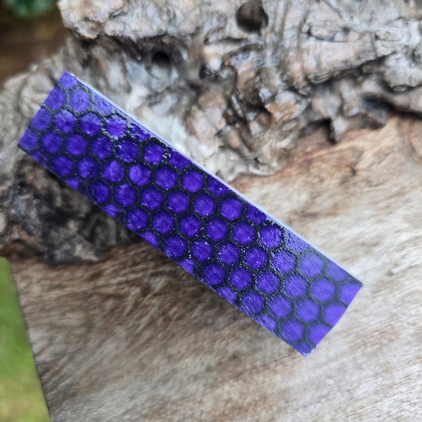 11/06/26 Live Turning - Purple 3D Printed Honeycomb Magnetic Rollerball Pen