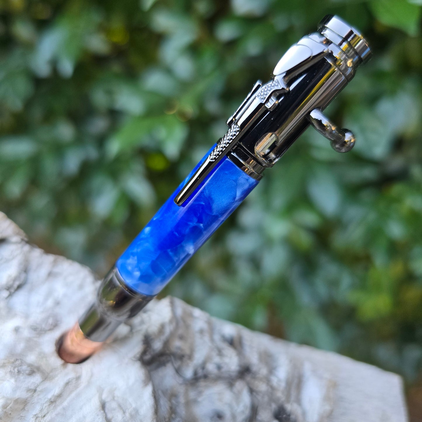 Ice Crush Acrylic Resin MINI Ned Kelly Style Pen
