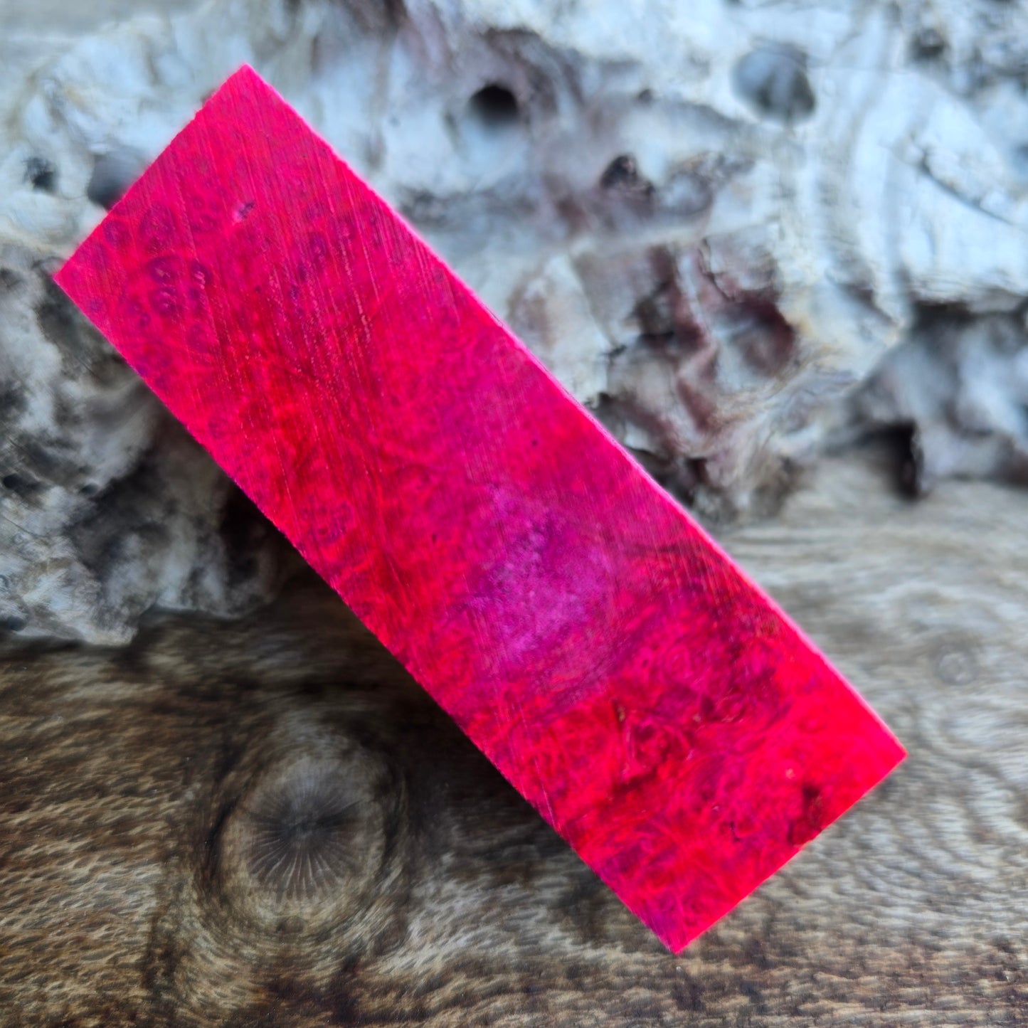 27/07/26 Live Turning - Pink Dyed Timber Axel Click Style Pen