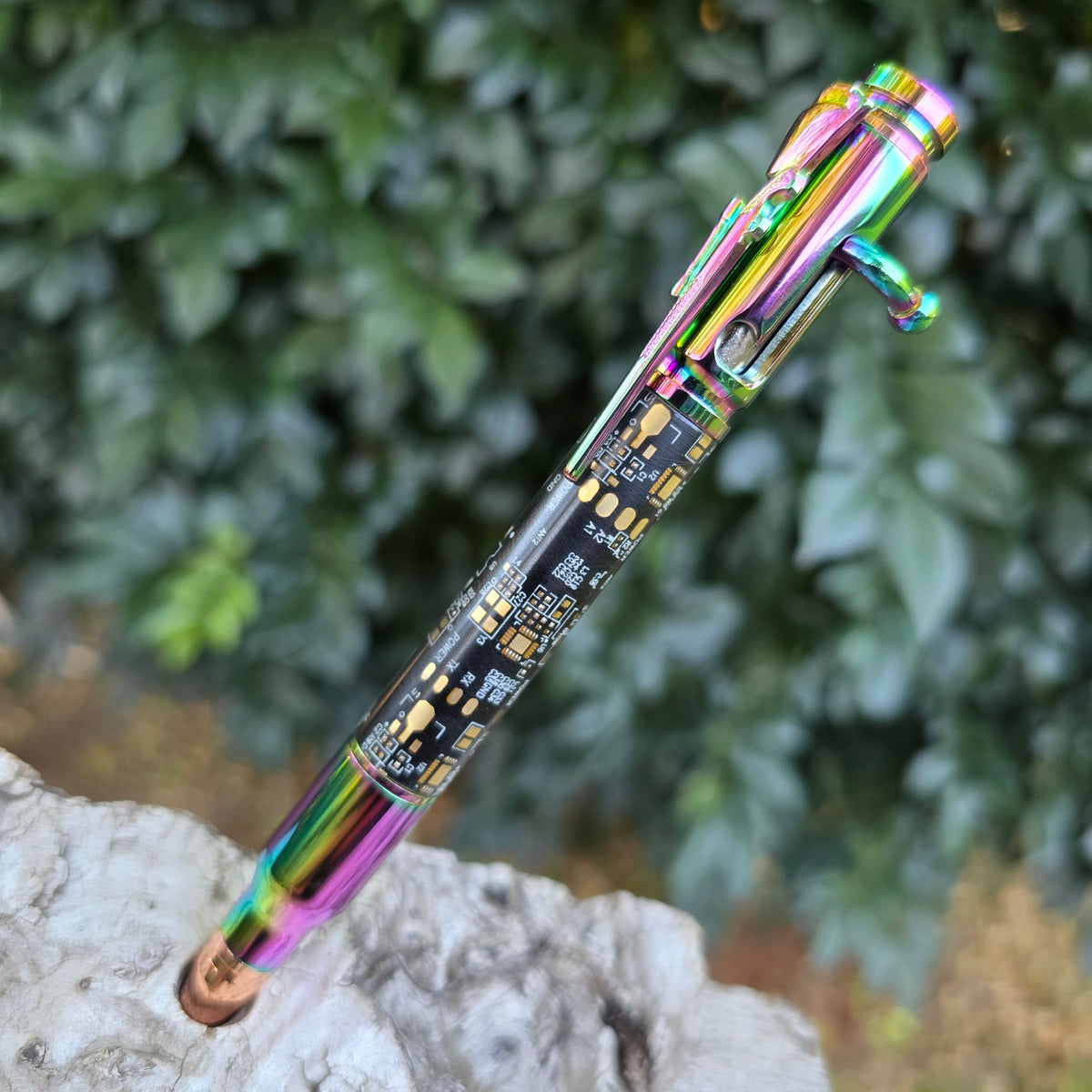Black Circuit Board Matrix Ned Kelly Style Pen