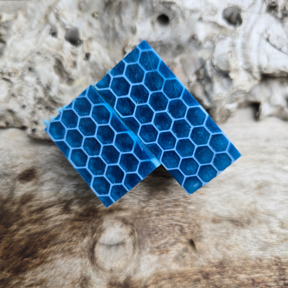15/10/26 Live Turning - MINI 3D Honeycomb Epoxy Resin Stromberg Fountain Pen with Gold Trim