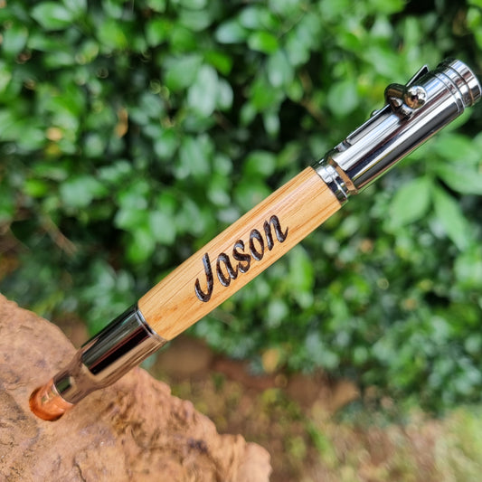 Engraved Whiskey Barrel Ned Kelly (Bolt Action) Style Pen