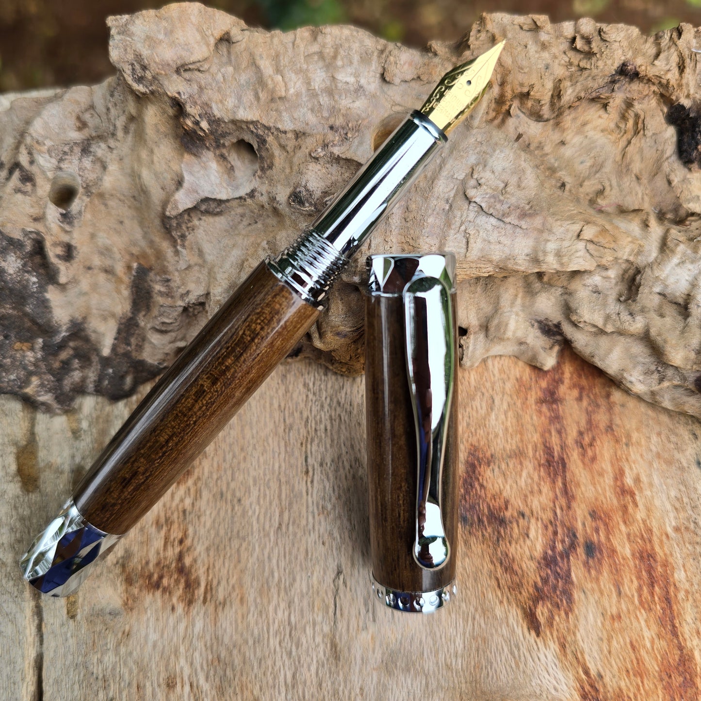 Black Walnut Atrax Fountain Pen