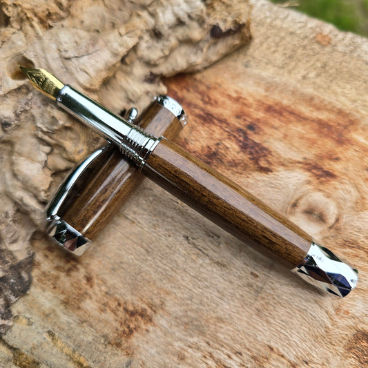 Black Walnut Atrax Fountain Pen