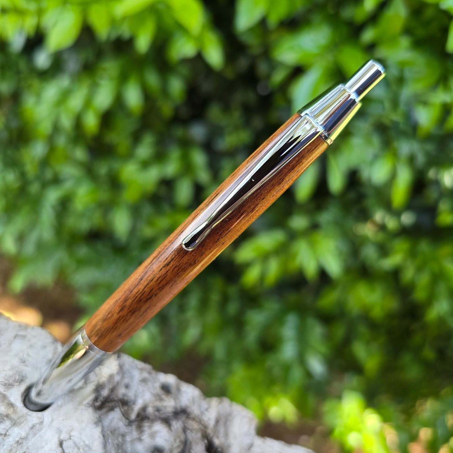 Blackwood Devin Click Pen with Silver Trim
