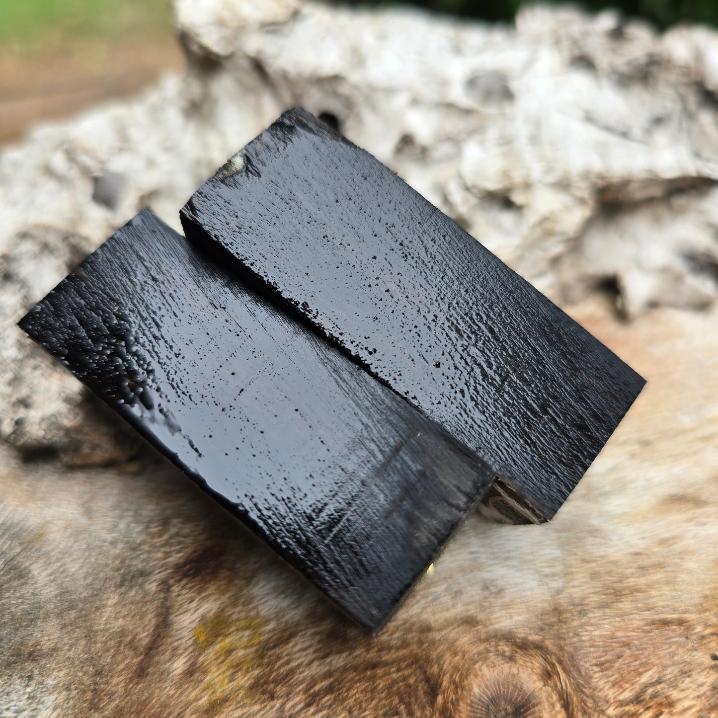 12/01/26 Live Turning - Gaboon Ebony Broadline Twist Pen with WAX FINISH