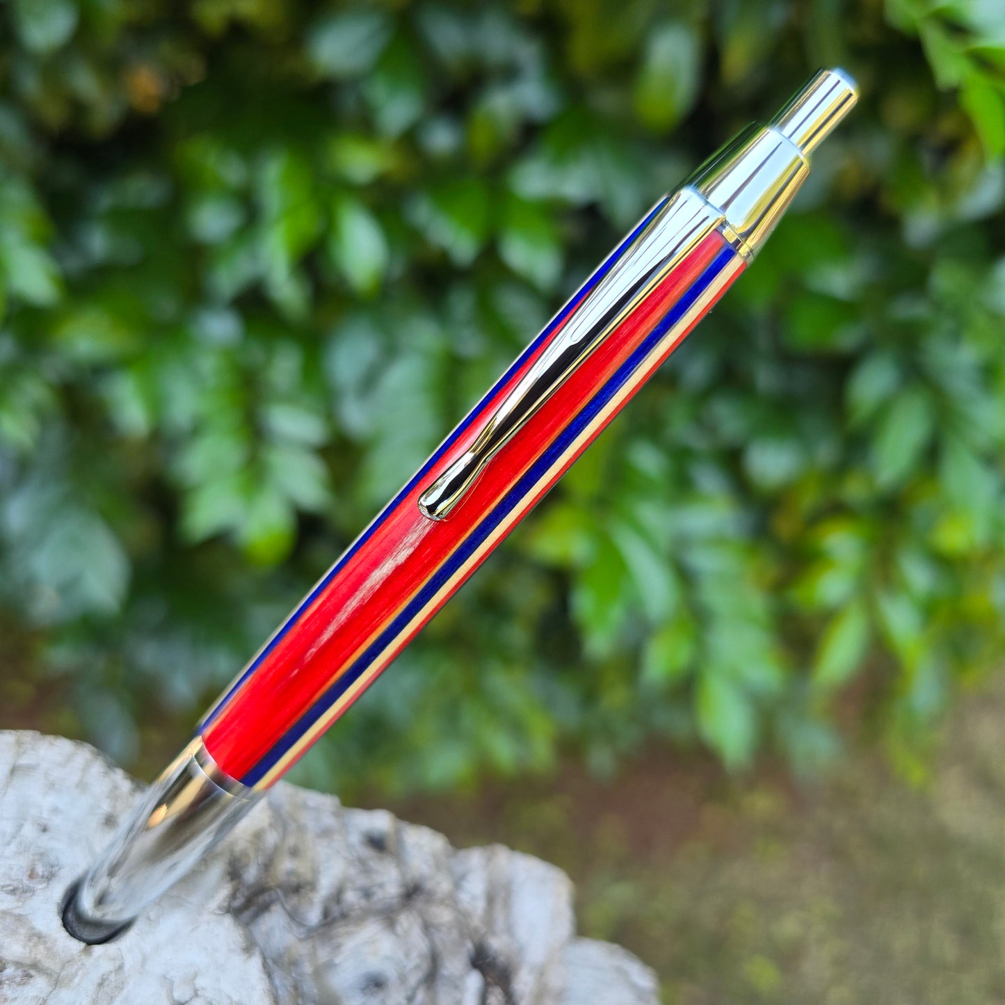 Spectraply Devin Click Style Pen with Silver Trim