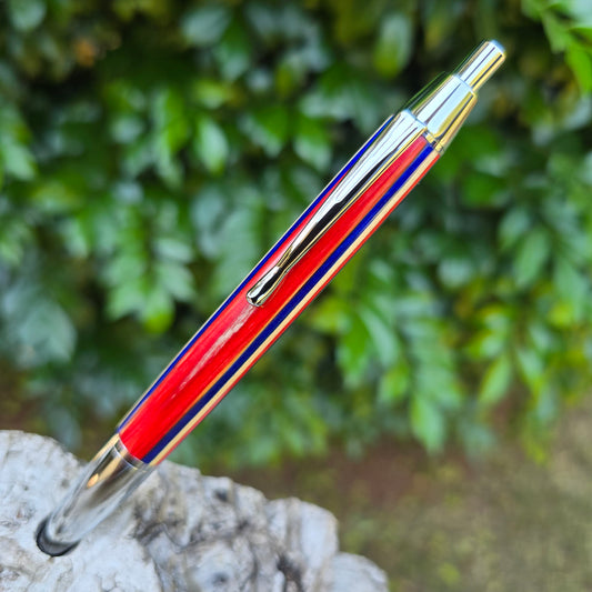 Spectraply Devin Click Style Pen with Silver Trim