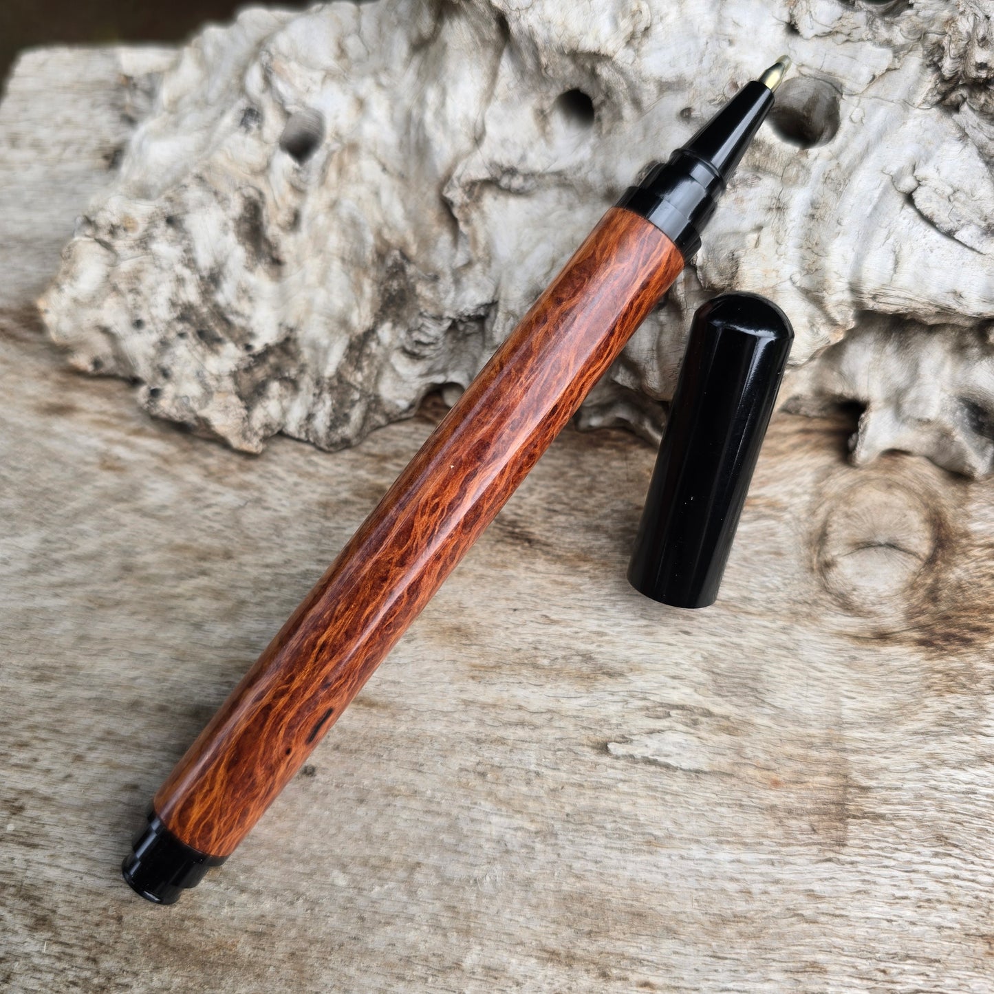 Lace Sheoak Chester Rollerball Pen with Black Trim
