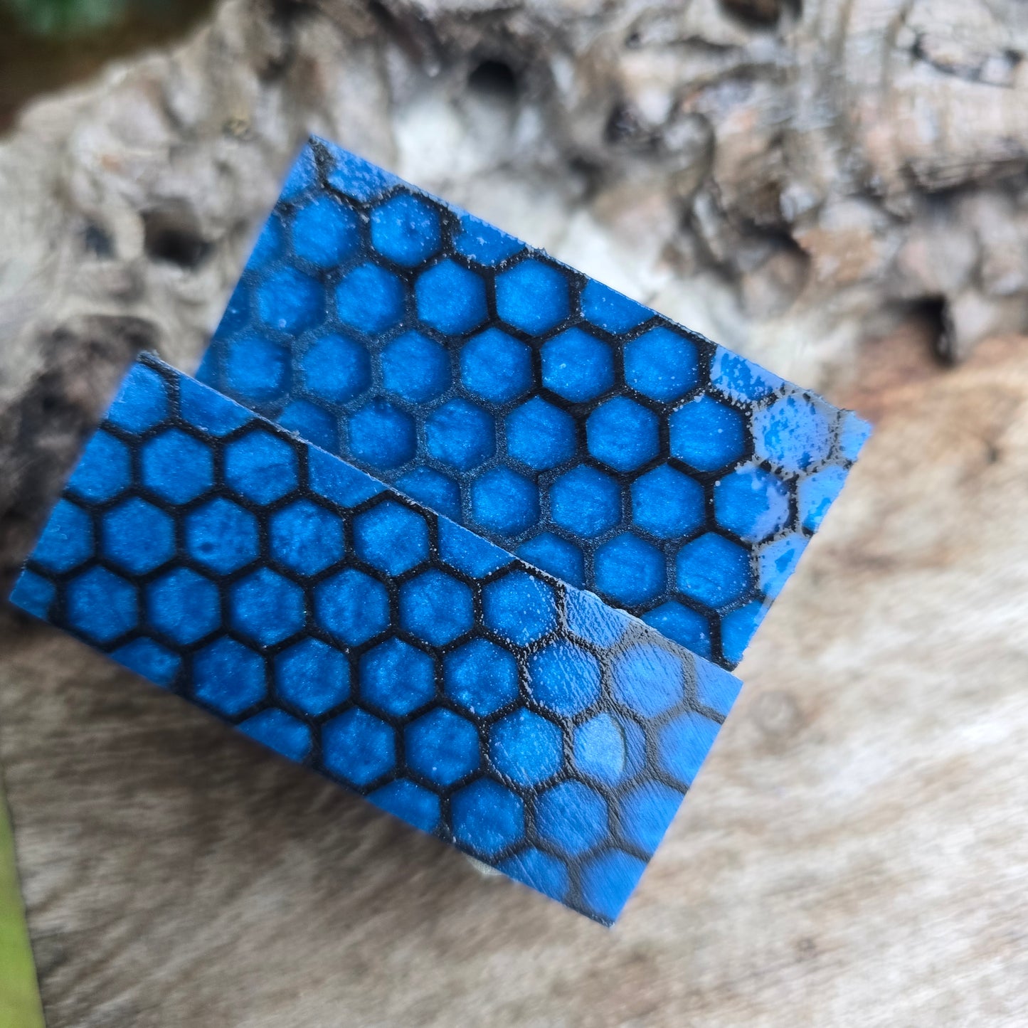 11/06/26 Live Turning - Blue 3D Printed Honeycomb Cuban Twist Style Pen