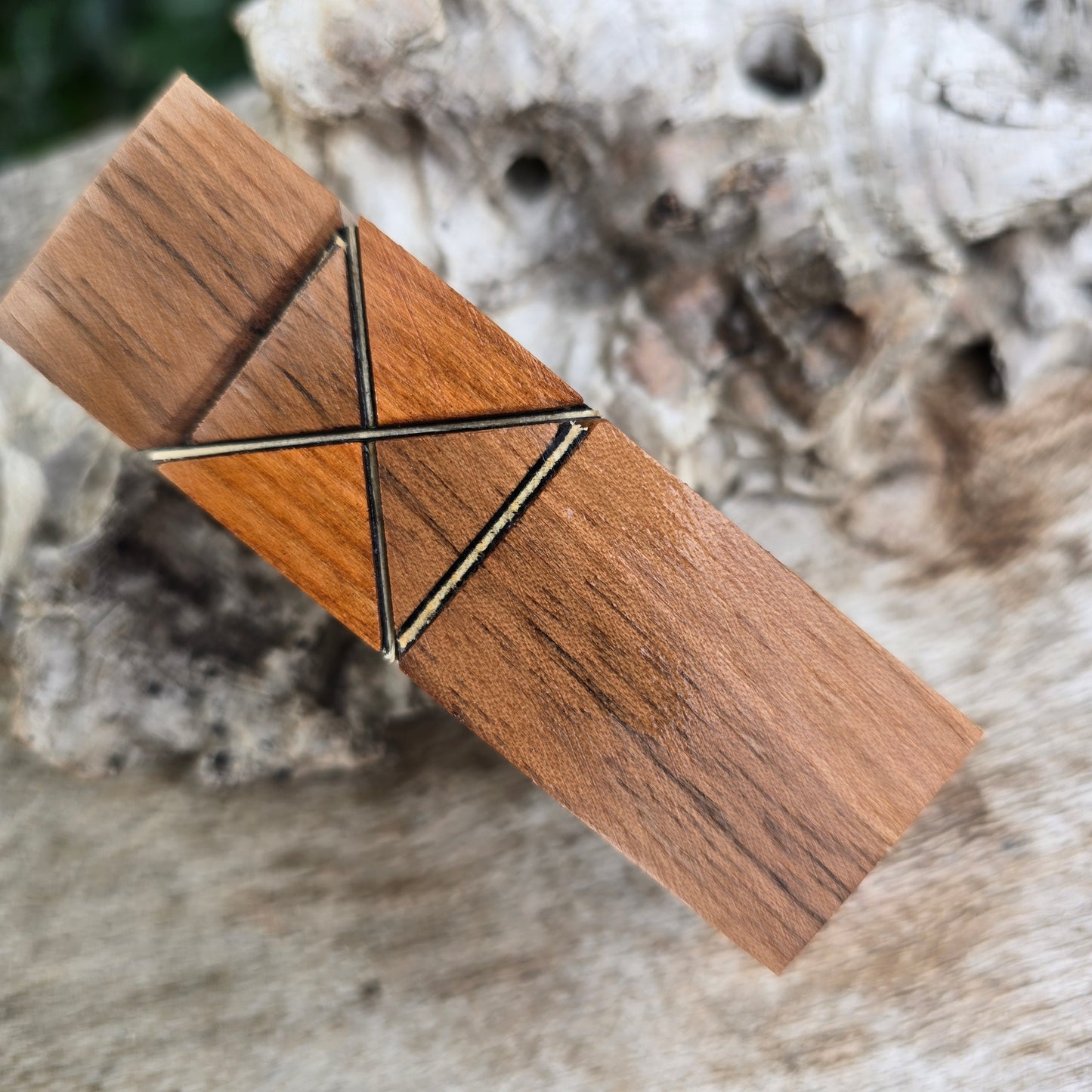 18/06/26 Live Turning - Black Walnut/Cherry Segmented Imperial Click Style Pen