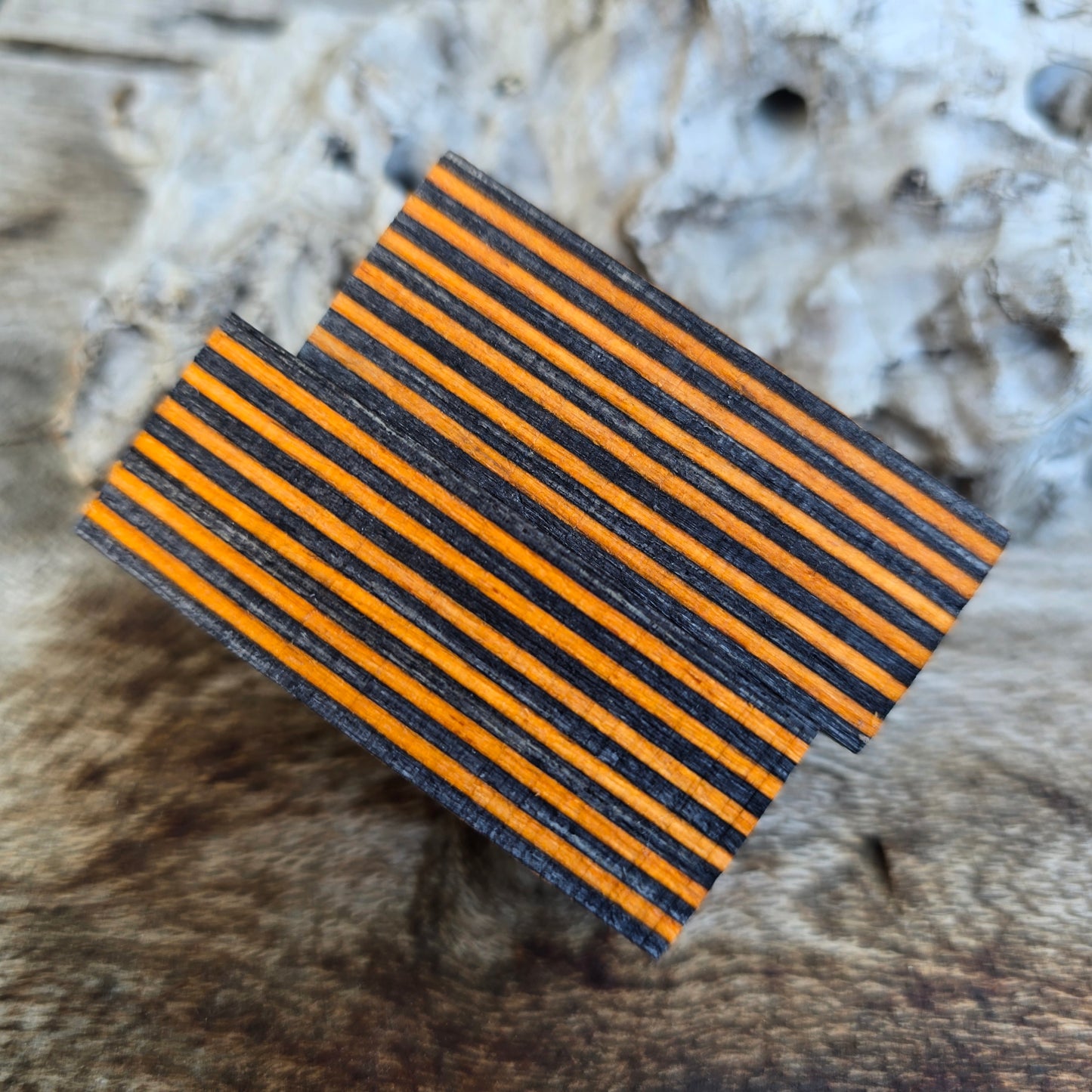 27/07/26 Live Turning - Blue/Orange Spectraply Elegant Slim Twist Style Pen